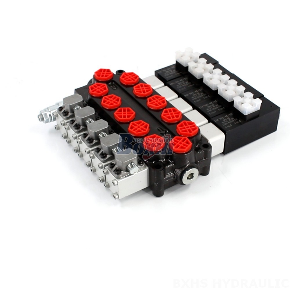 Wholesale Q45 Solenoid And Manual 5 Spool Monoblock Directional Valve from Factory main image